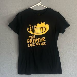 EUC Bendy and the Ink Machine tee. Size: Small